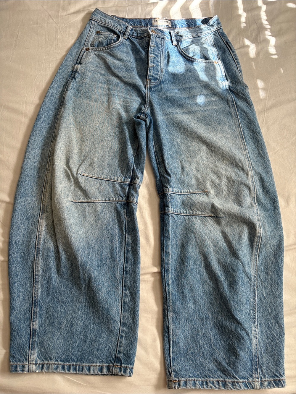 Free People Barrel Jeans